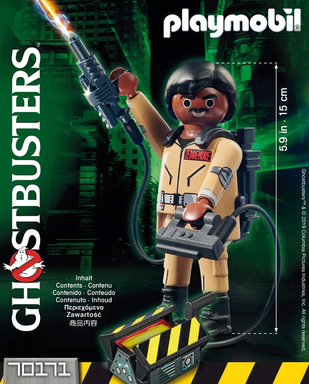 Фигурка Playmobil Ghostbusters Collectible Figure W. Zeddemore 15 см 70171, фото №3
