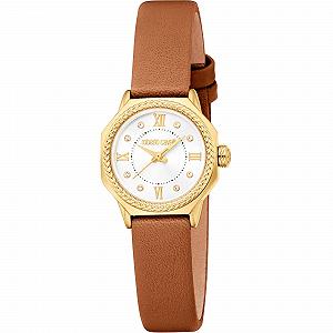 Женские аналоговые кварцевые часы Roberto Cavalli RC5L122L0025 с кожаным ремешком - Фото 1