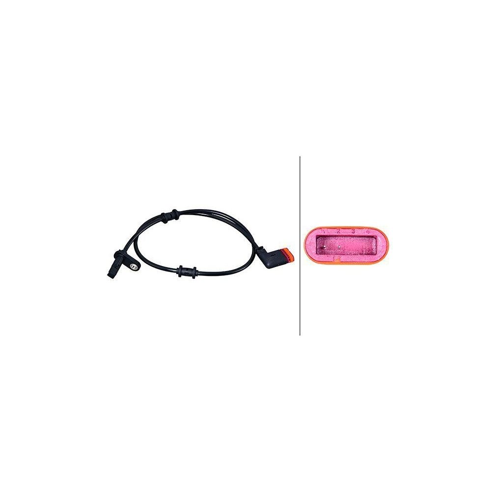 Датчик частоти обертання колеса HELLA 6PU 358 218-091 для MERCEDES-BENZ, задня вісь, фото №1