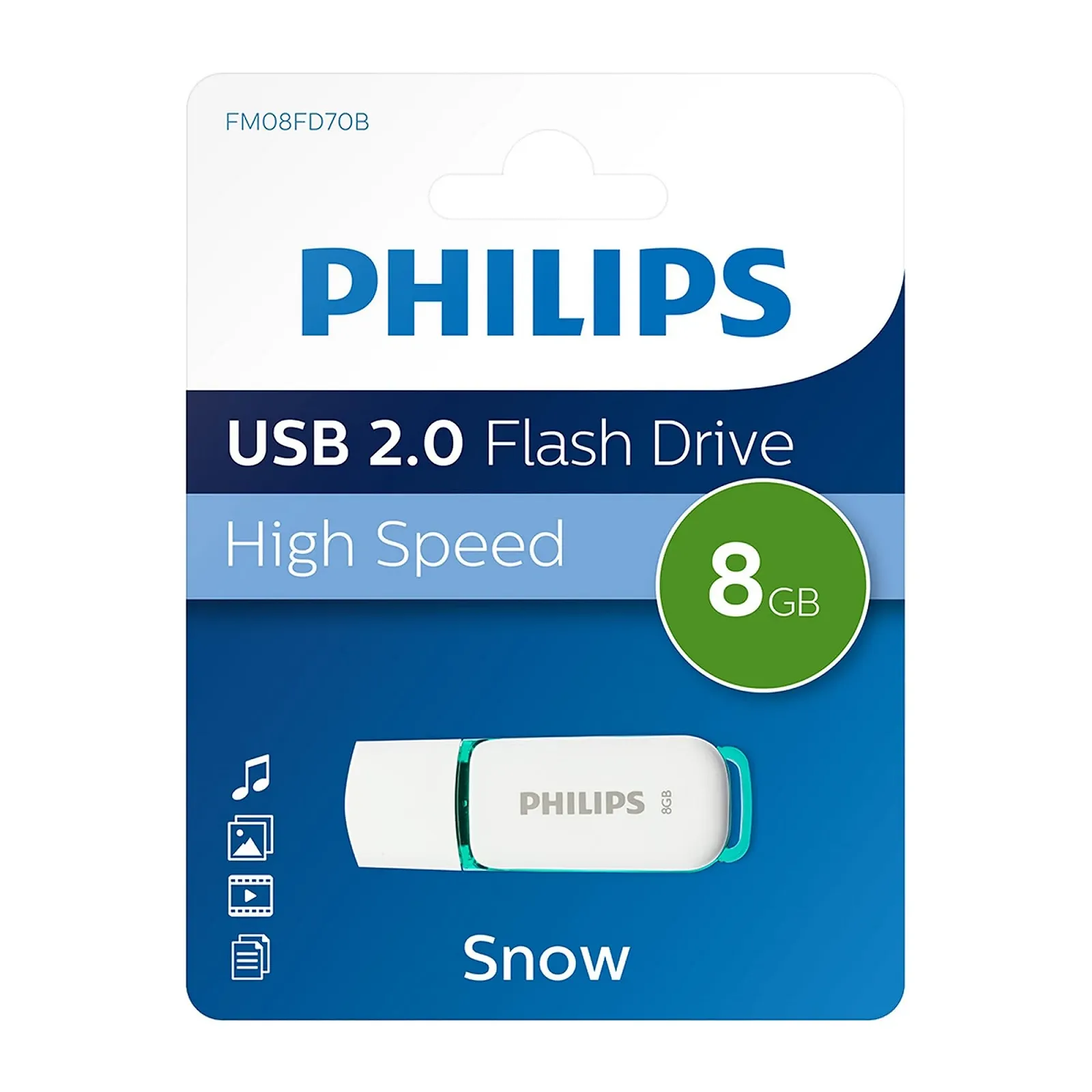 USB-накопичувач Philips Snow 8 ГБ USB 2.0 Зелений, фото №2