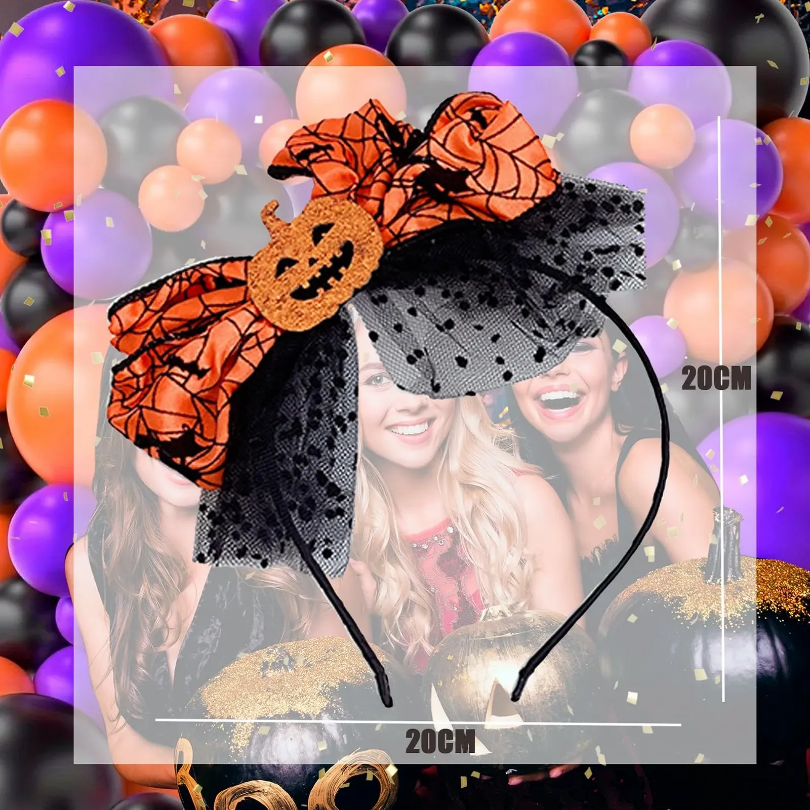 Хэллоуин Обруч для волос Тыква, фото №6 Хэллоуин Обруч для волос Тыква, фото №6