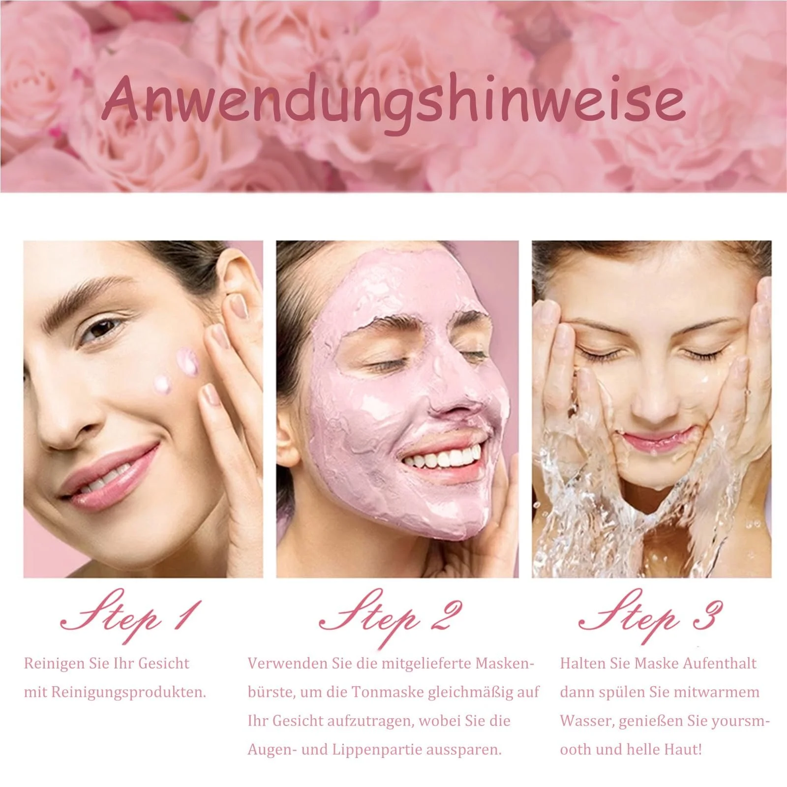 Маска для обличчя Soleneva для глибокого очищення з ніацинамідом та трояндою, фото №7