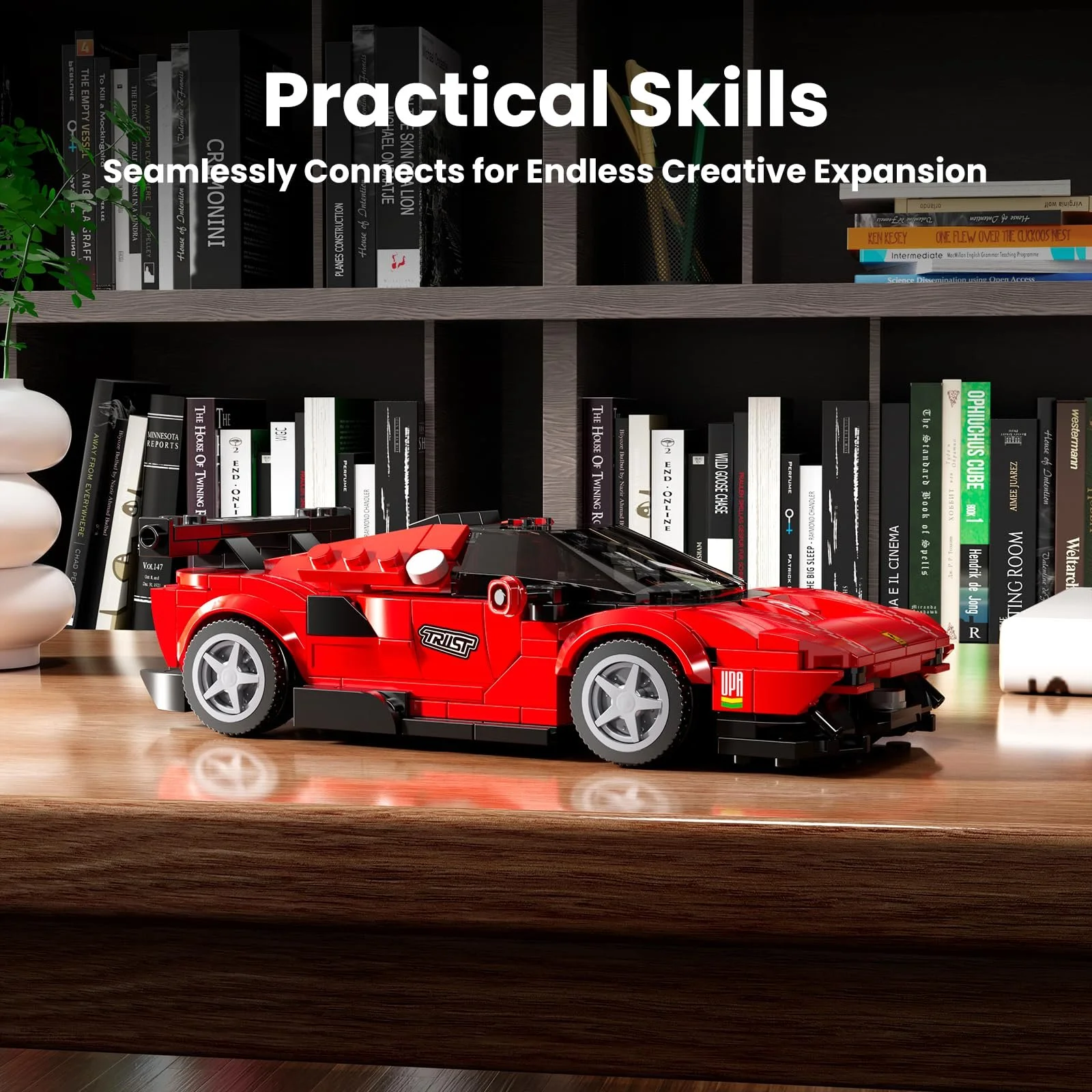 Конструктор Mould King Speed Champion P80C Гоночный Автомобиль с акриловой витриной, 449 деталей, фото №4 Конструктор Mould King Speed Champion P80C Гоночный Автомобиль с акриловой витриной, 449 деталей, фото №4