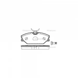 Комплект тормозных колодок, дисковый тормоз TRISCAN 8110 25011 для RENAULT, передний мост - Фото 1