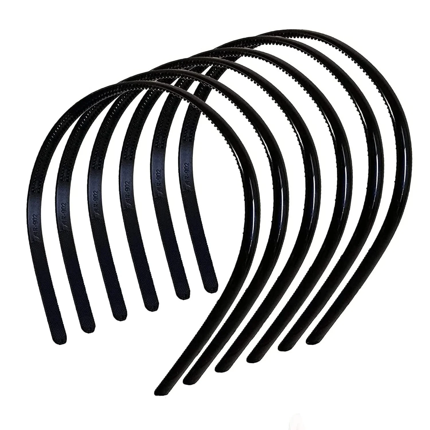 Обруч Пластиковий З зубцями Чорний (ширина 8 мм), фото №1
