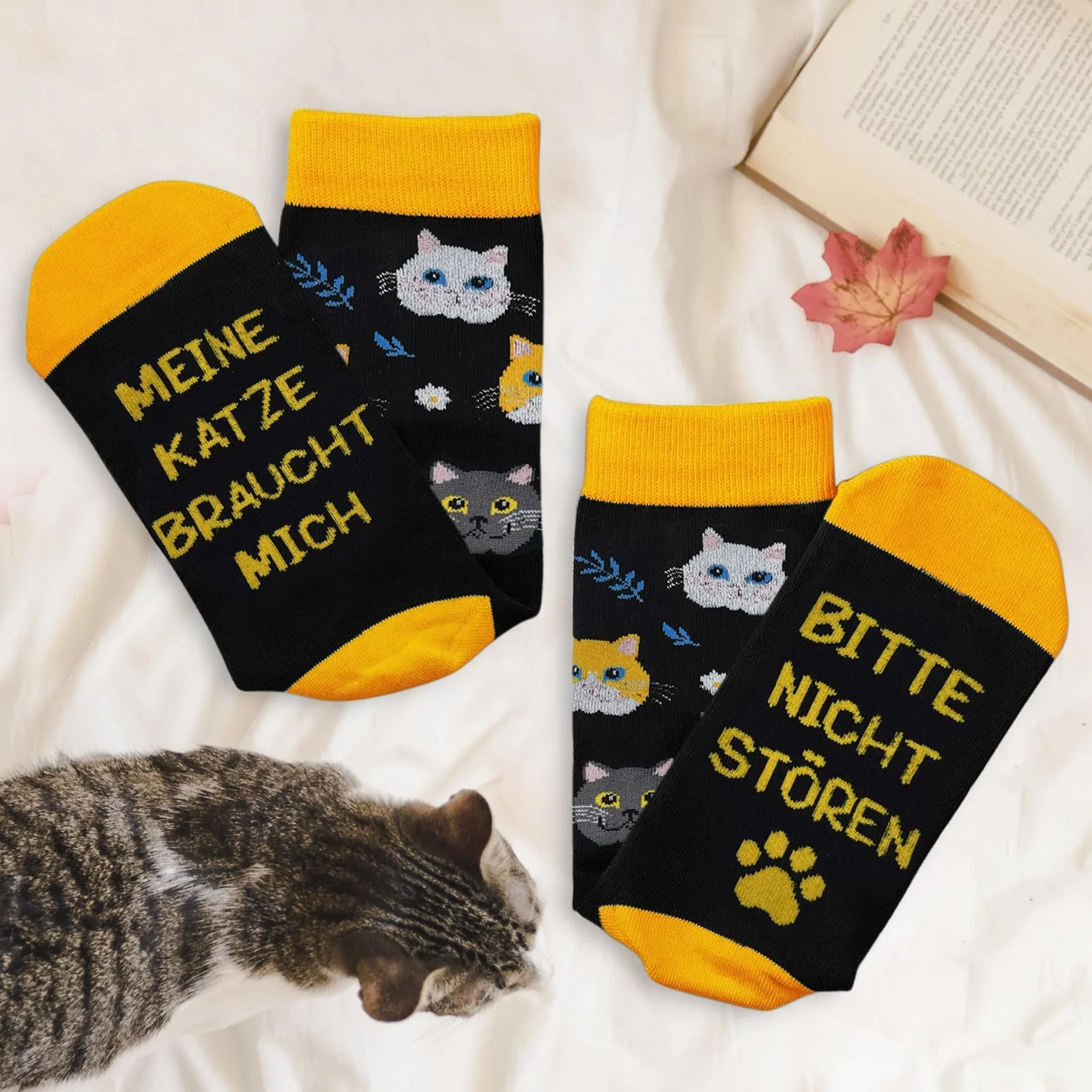Забавные носки с котами и таксами для женщин и мужчин, смешные носки в подарок для любителей кошек и владельцев собак на день рождения и Рождество, фото №5
