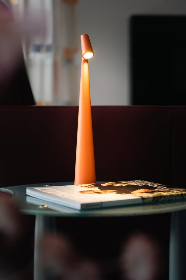 Настільна лампа LUXUS Touch Deluxe Madelief сіра, H35 x Ø5, LED, акумуляторна, бездротова, з регулюванням яскравості, для внутрішнього та зовнішнього використання, фото №4