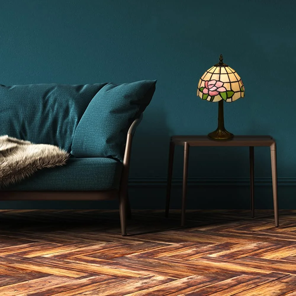 Настільна лампа Dapo Chloe Tiffany Real Glass 30.5 см Бронза, фото №3