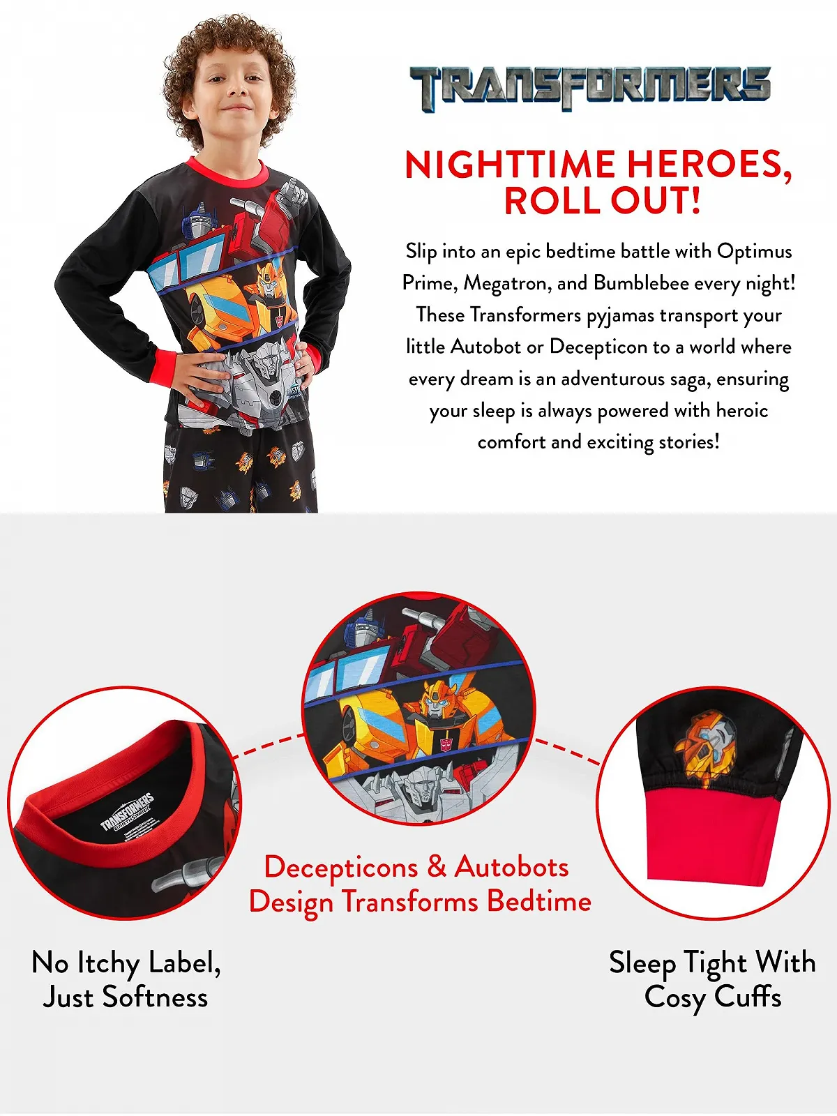 Піжама Transformers Optimus Prime для хлопчиків, дитяча, фото №5