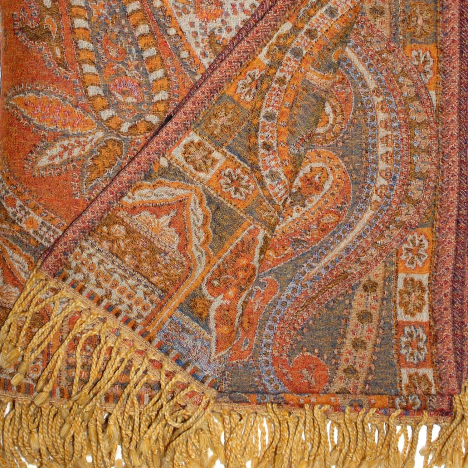 Покривало Lorenzo Cana Вовна Жакардовий Тканий візерунок Пейслі М'яка Покривало 100% Вовна Покривало для дивану, фото №4