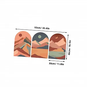 Наклейка на стіну VILLCASE Sun and Moon Bohemian Style Самоклеюча synthetic.ua - Фото 1