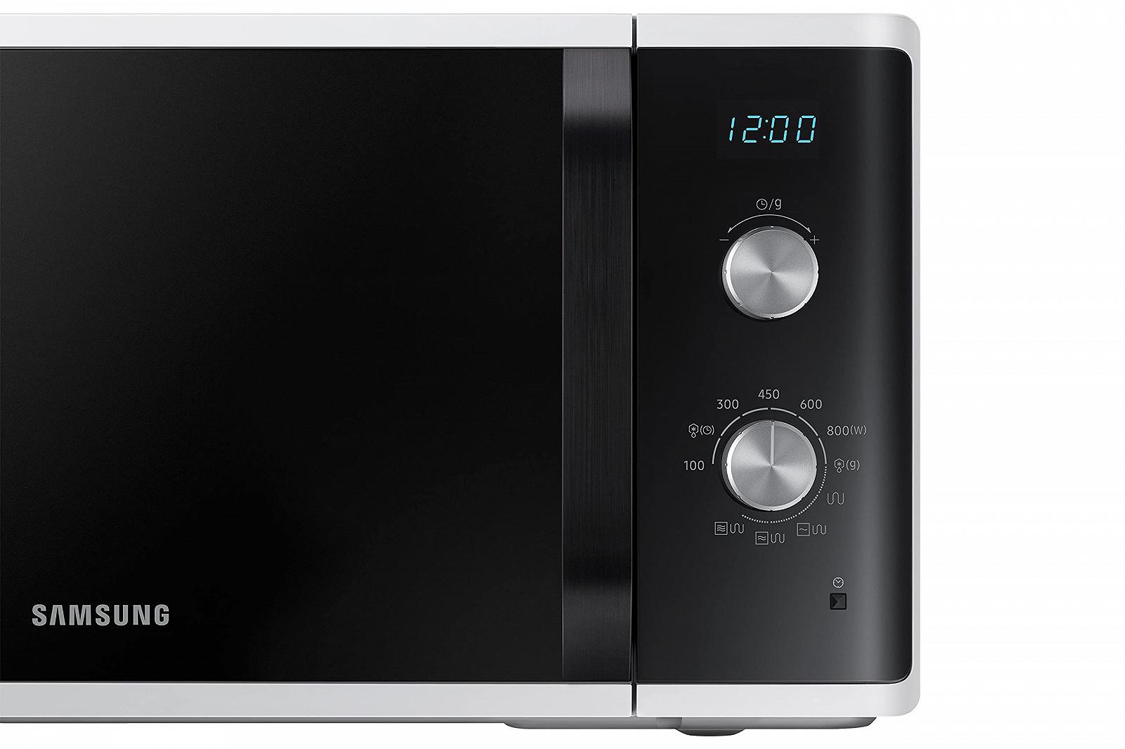 Отдельностоящая микроволновая печь Samsung MG23K3614AW/ET Dual Dial Crunch Cooking AutoDefrost 23 л 800 Вт + 1100 Вт Белая, фото №4 Отдельностоящая микроволновая печь Samsung MG23K3614AW/ET Dual Dial Crunch Cooking AutoDefrost 23 л 800 Вт + 1100 Вт Белая, фото №4
