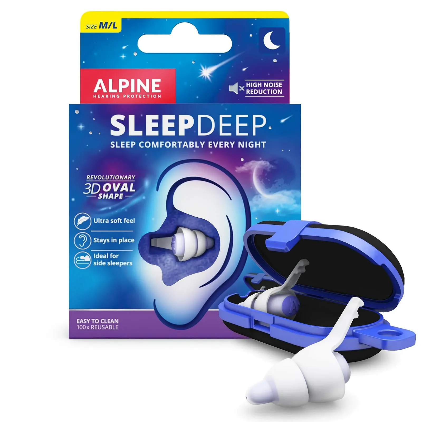 Беруши для сна Alpine SleepDeep 27dB Размер M/L, фото №1