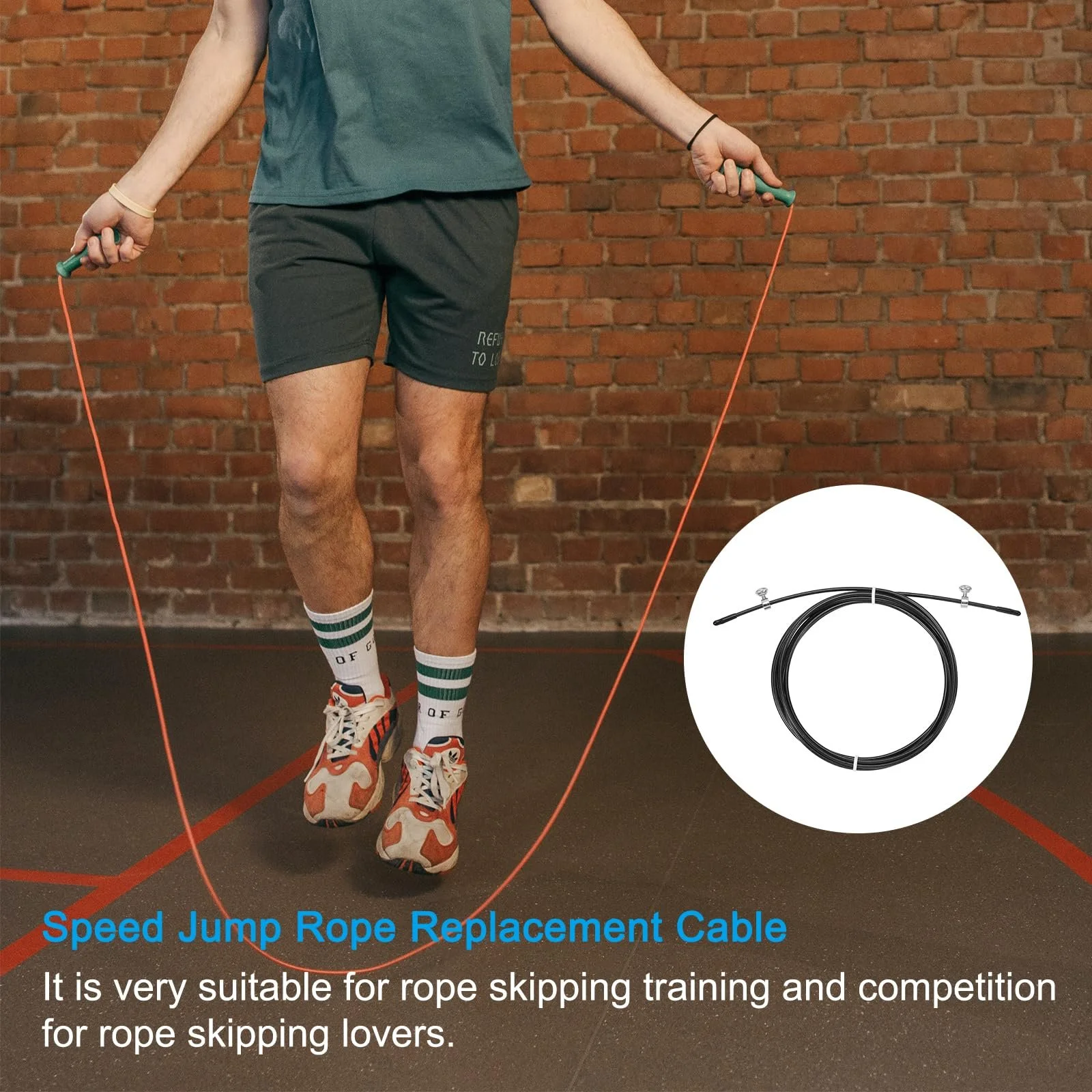 Змінний трос PATIKIL Speed Jump Rope 3 м 4,5 мм, фото №5