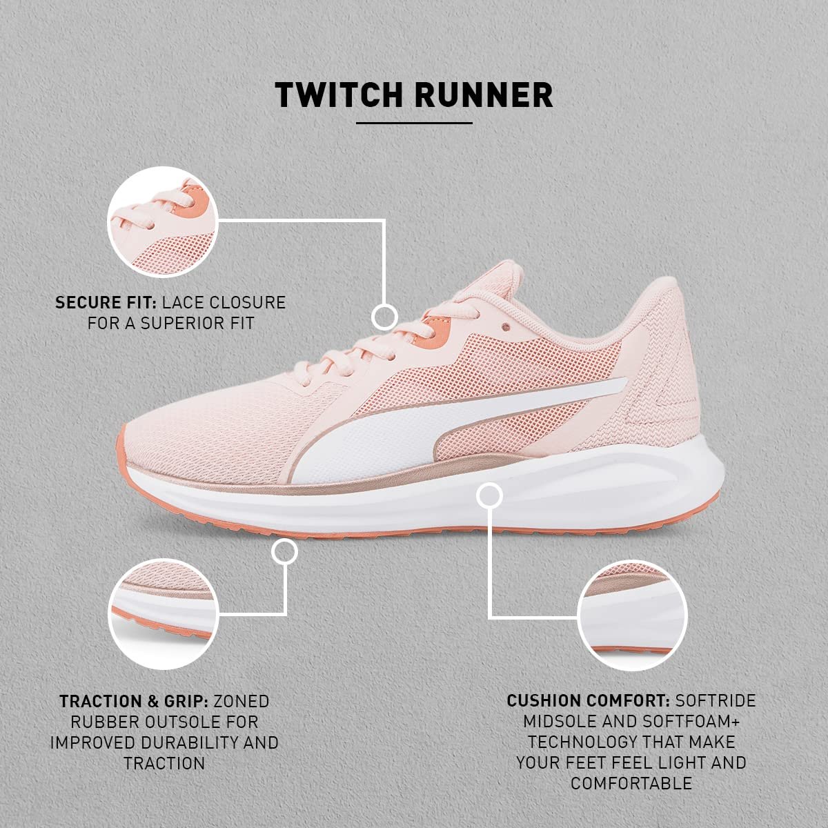 Кроссовки PUMA Unisex Twitch Runner, фото №5