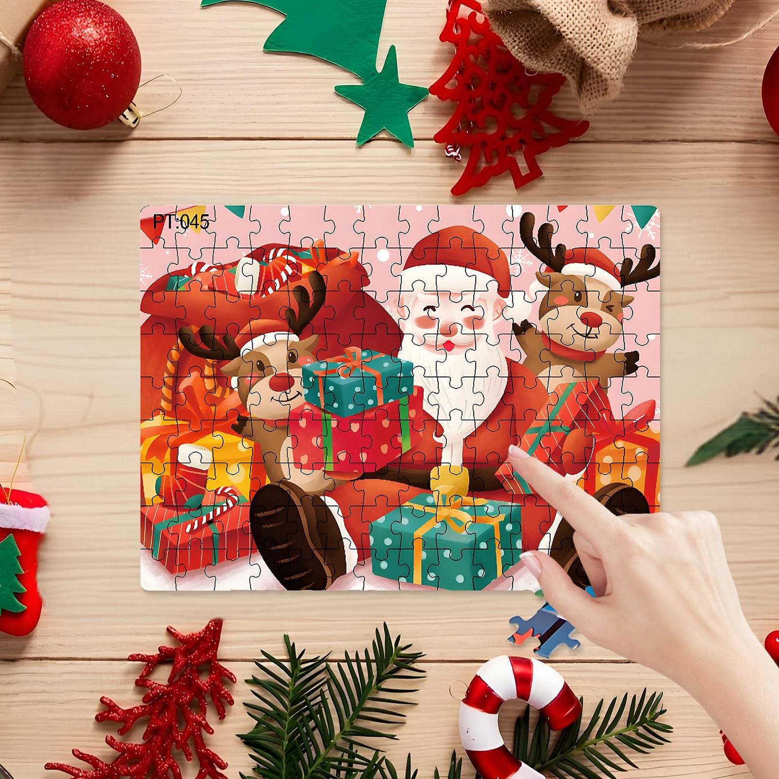 Набор из 2-х рождественских пазлов Christmas Puzzle Set 27 x 20 см, фото №3