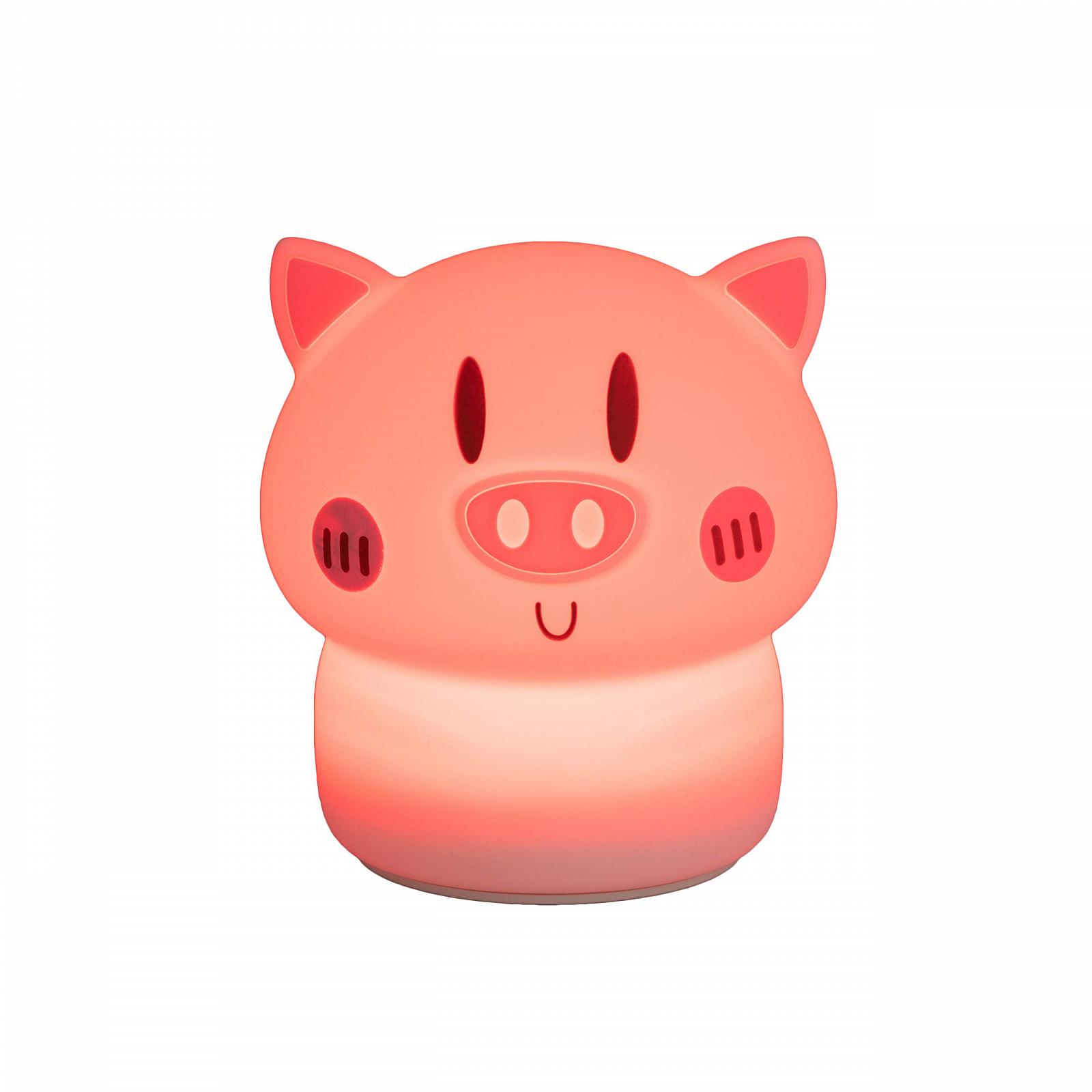 Светильник hellum LED Ночник Свинья Детский Светильник с Сенсорным Управлением, Разноцветное Освещение, Мягкий Силикон, 524277, фото №6 Светильник hellum LED Ночник Свинья Детский Светильник с Сенсорным Управлением, Разноцветное Освещение, Мягкий Силикон, 524277, фото №6