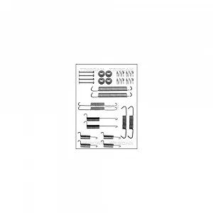 Монтажный комплект тормозных колодок TRISCAN 8105 292573 задняя ось - Фото 1