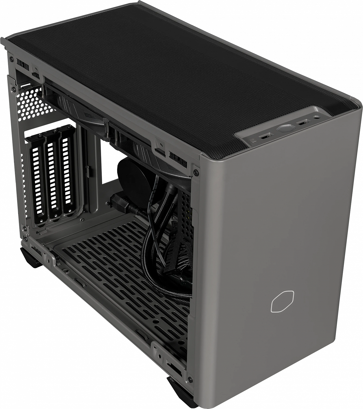 Корпус Cooler Master MasterBox NR200P MAX / V850 SFX Gold / радіатор 280 мм / Mini-ITX / PCIe 4.0 Riser / Сірий, фото №6