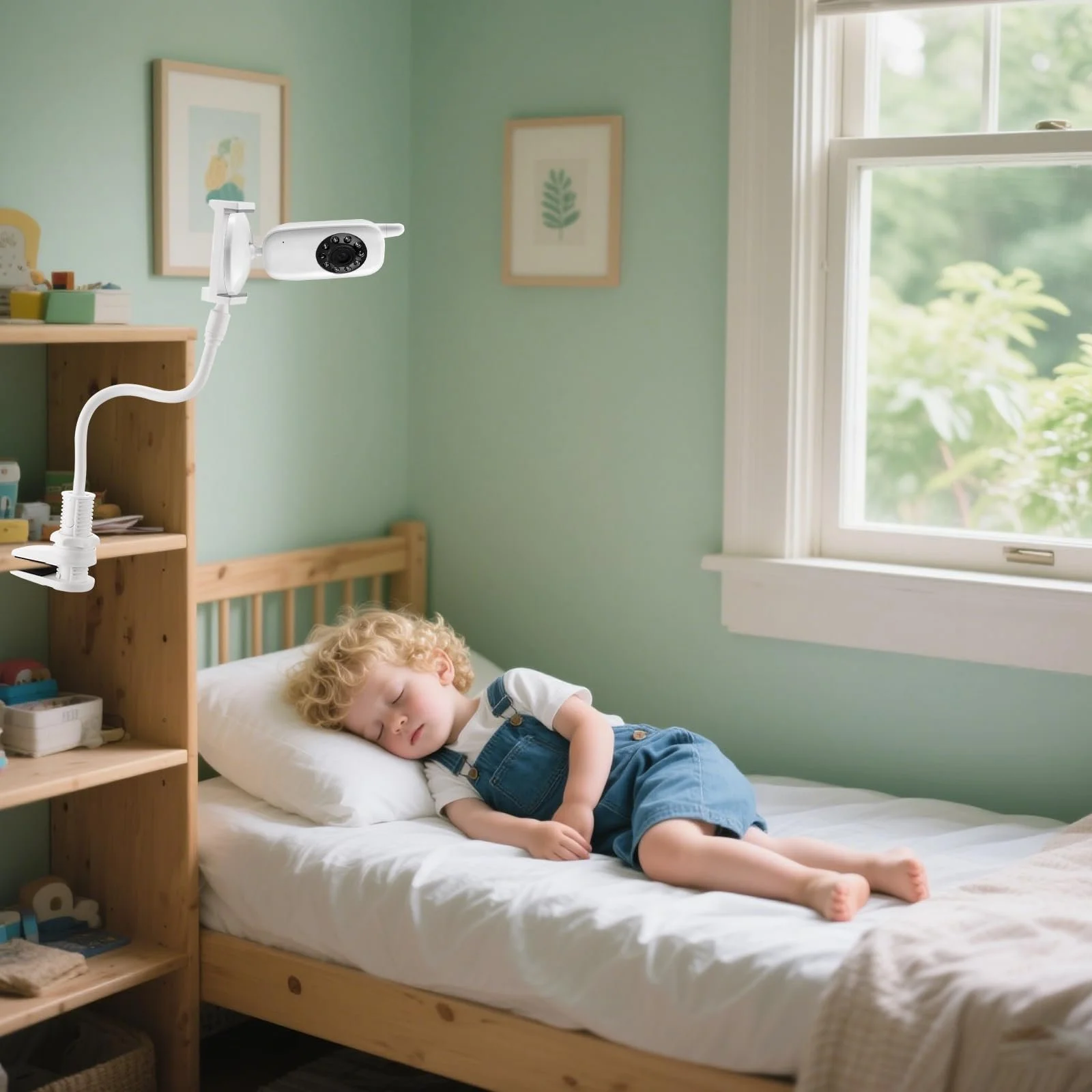 Універсальний тримач для відеоняні Philips HelloBaby GHB Babystar Гнучке регулювання Встановлення без інструментів, фото №6