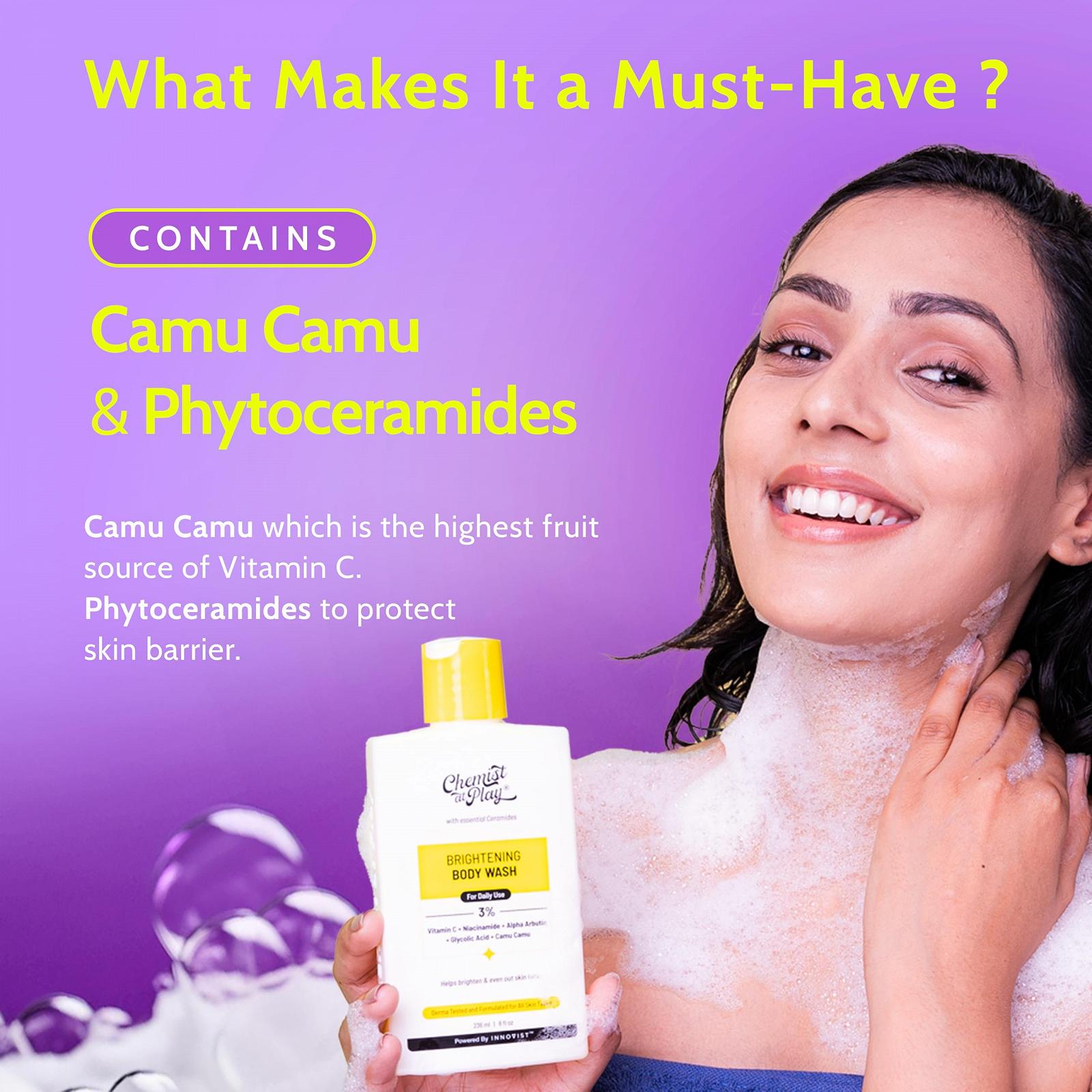 Гель для душу Chemist at Play Brightening Body Wash освітлюючий з вітаміном C та альфа-арбутином 236 мл, фото №2