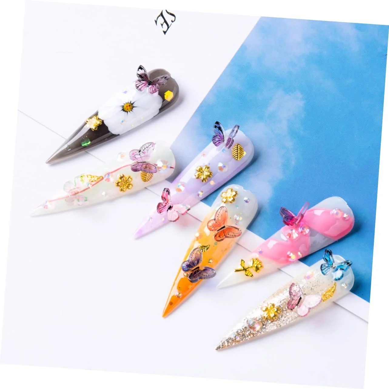 Стразы для ногтей Healeved, наклейки для маникюра, блестящие украшения для натуральных и искусственных ногтей для дома и салона, фото №7