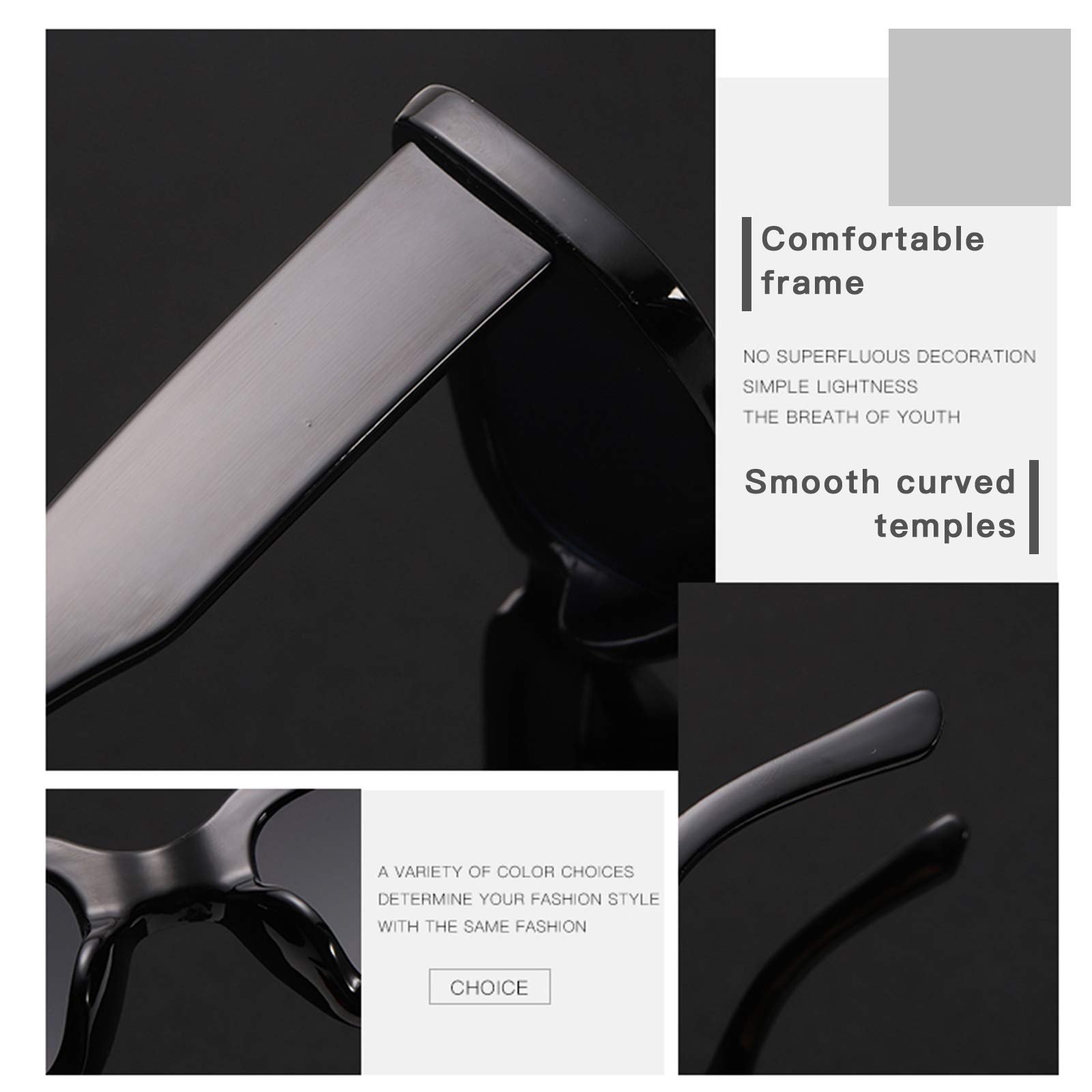 Солнцезащитные очки Lidiper Прямоугольные Винтажные UV 400, фото №4 Солнцезащитные очки Lidiper Прямоугольные Винтажные UV 400, фото №4