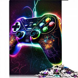 Пазл Gaming Neon 1000 элементов картонный 26 x 38 см для взрослых - Фото 1