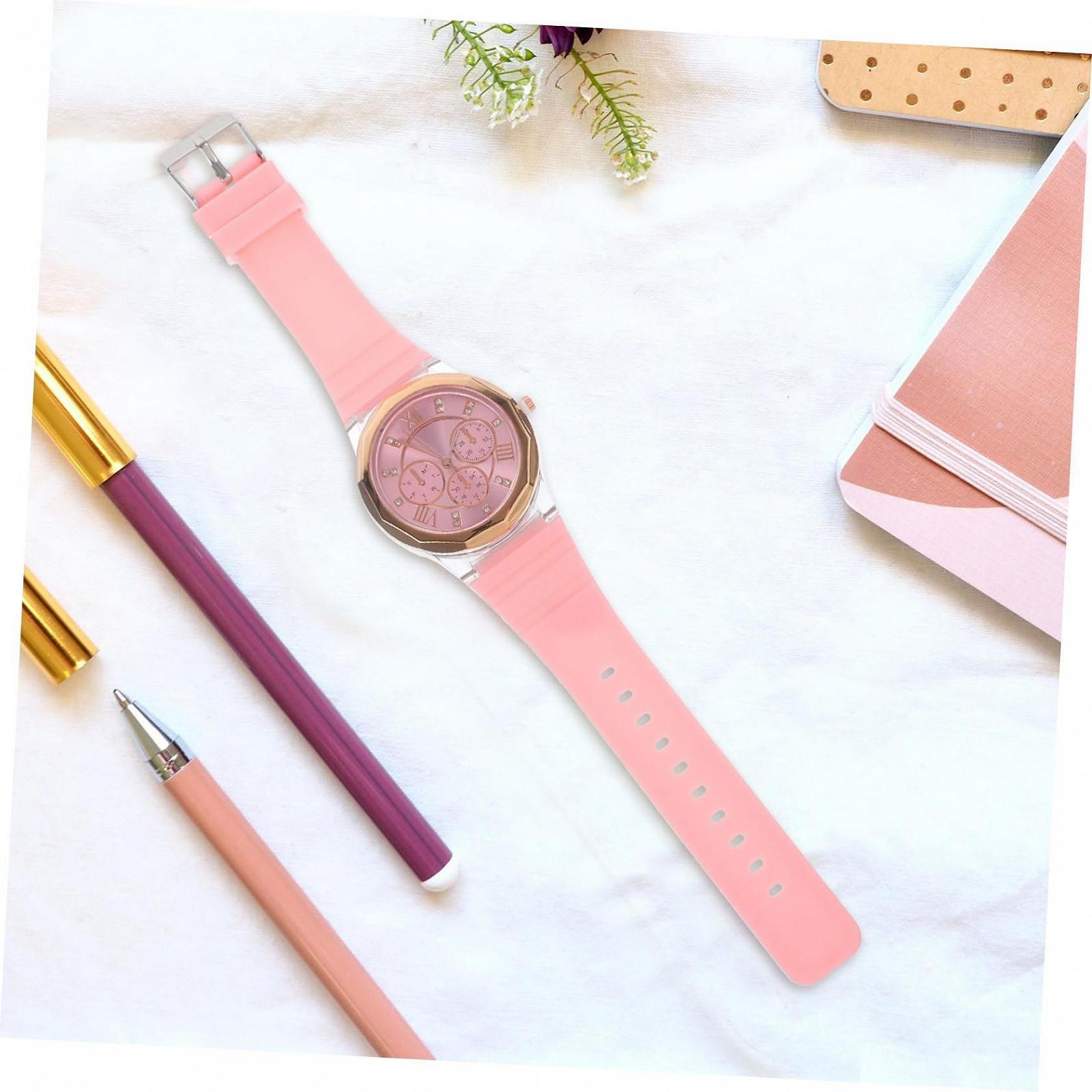 Жіночий наручний годинник Beaupretty з метеликом, силіконовим ремінцем, фото №7