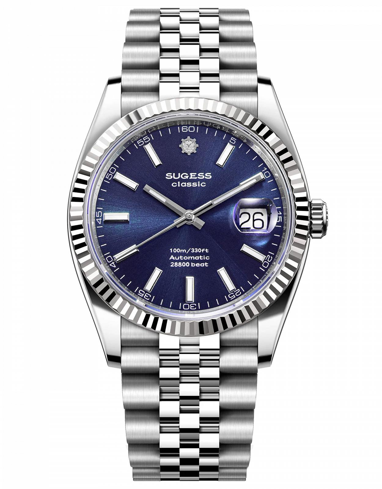 Годинник Sugess Classic S448.ES Seagull ST2130 Чоловічий Автоматичний Механічний Сріблястий Браслет, фото №1 Годинник Sugess Classic S448.ES Seagull ST2130 Чоловічий Автоматичний Механічний Сріблястий Браслет, фото №1