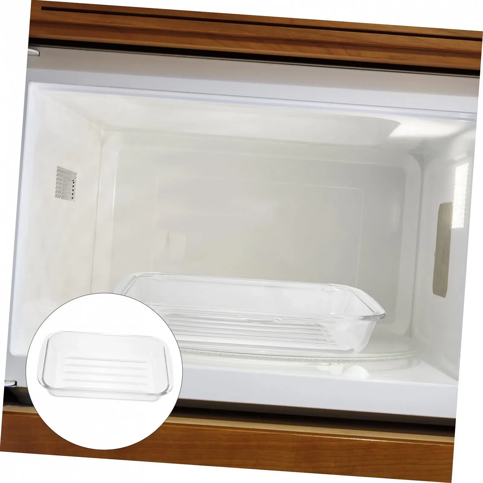 Форма для запекания Стеклянная Большая Закаленная с двойными ручками Прозрачный, фото №8 Форма для запекания Стеклянная Большая Закаленная с двойными ручками Прозрачный, фото №8