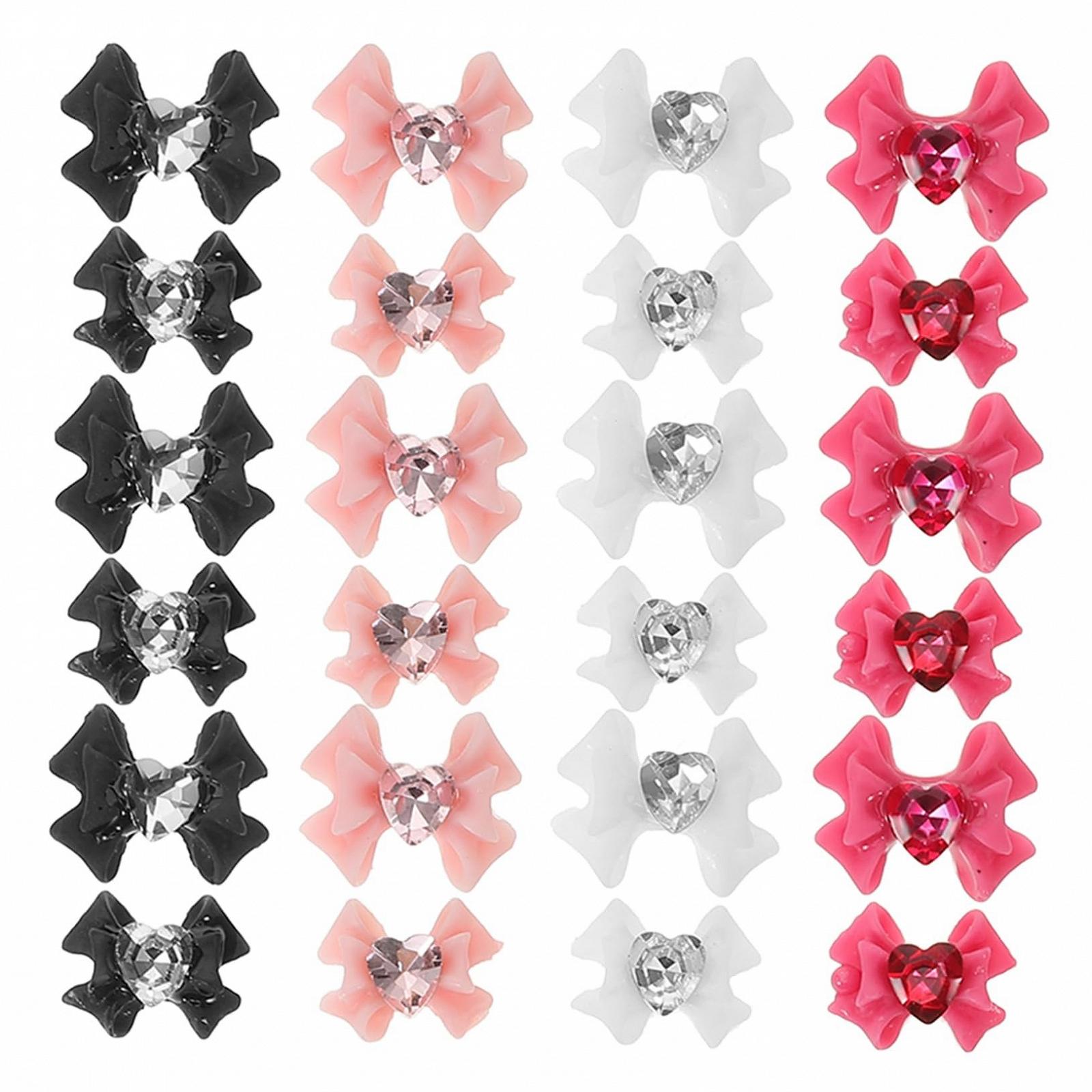 Прикраса для нігтів PLAFOPE Бантик Різнокольоровий, фото №1