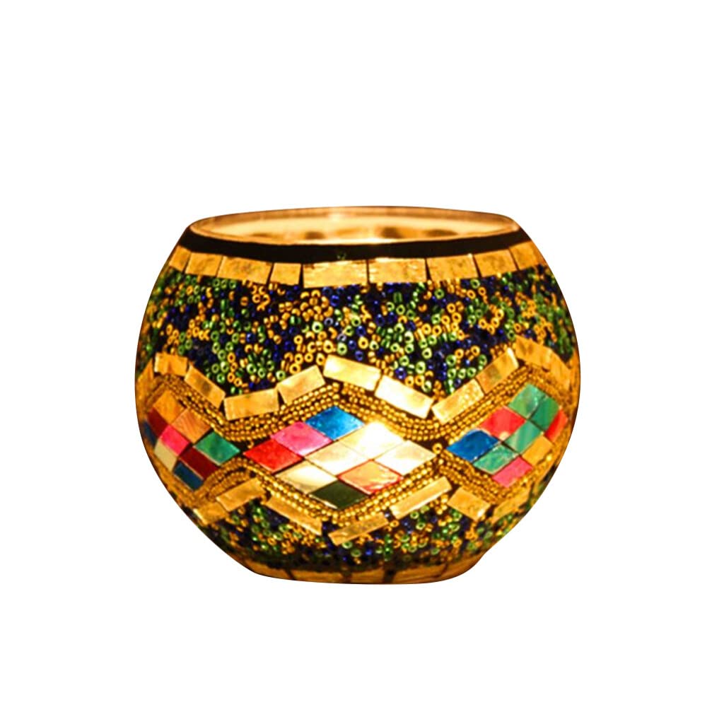 Подсвечник Beaupretty Mosaic Votive Tea Light Holder Стеклянный Романтический, фото №1