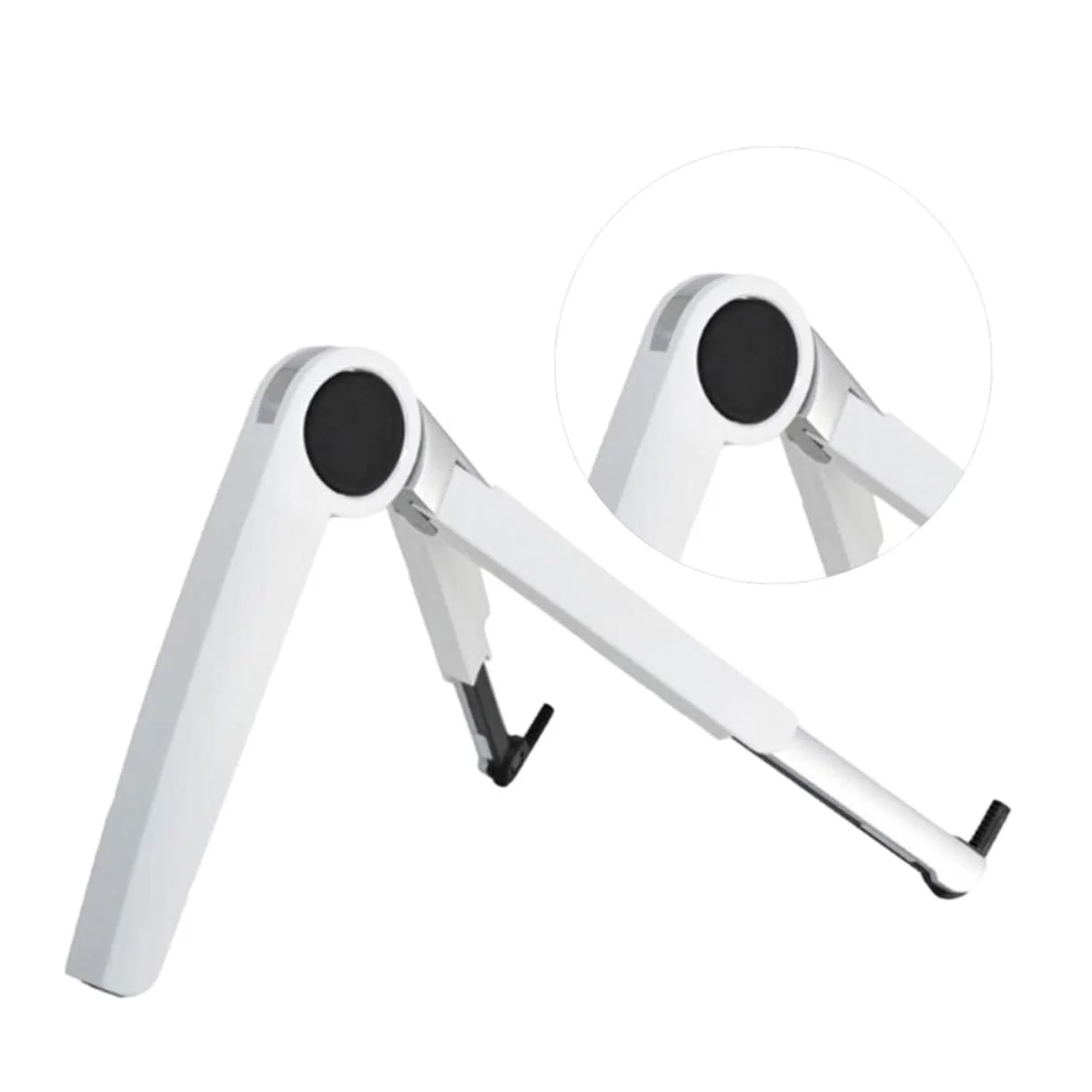 Підставка для ноутбука трикутна алюмінієва Gatuida Регульована по висоті Складна Портативна Функція охолодження Білий, фото №1