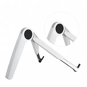 Підставка для ноутбука трикутна алюмінієва Gatuida Регульована по висоті Складна Портативна Функція охолодження Білий - Фото 1