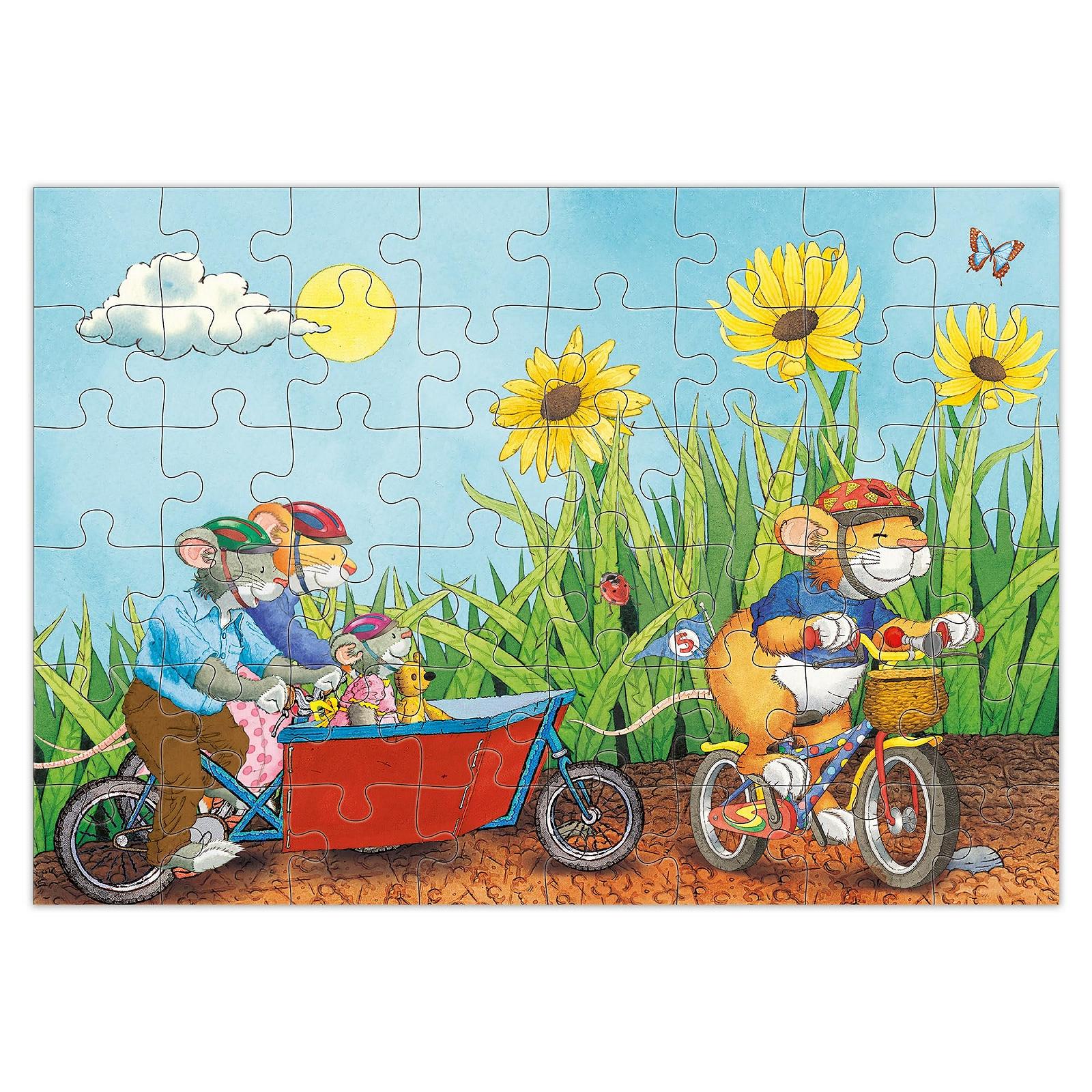 Набор пазлов Leo Lausemaus 3 шт по 48 деталей от 4 лет, фото №2