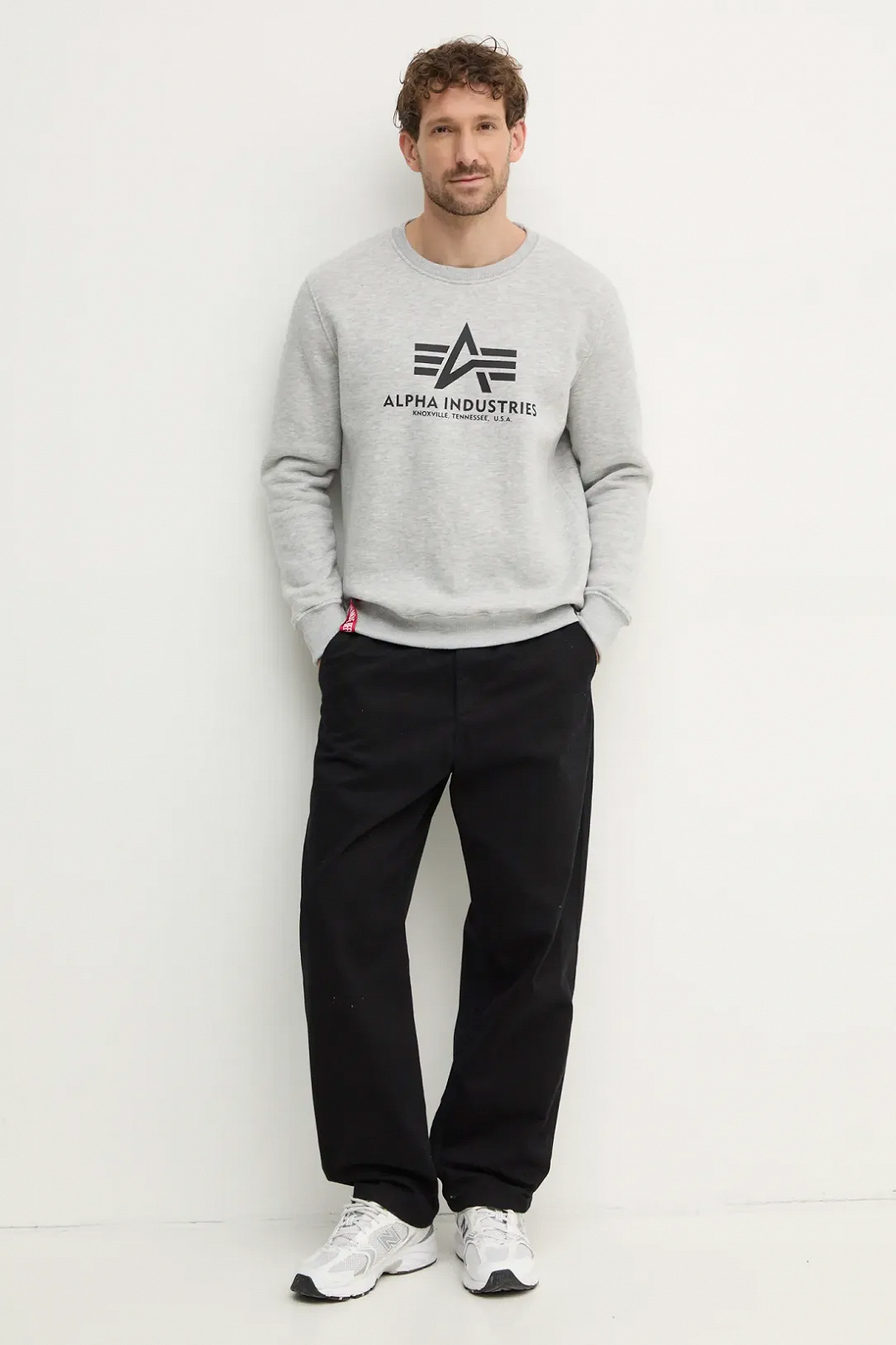 Джемпер Alpha Industries Basic Sweater Grey L, фото №2