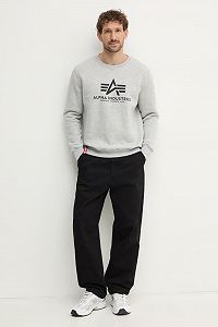 Джемпер Alpha Industries Basic Sweater Grey L synthetic.ua - Фото 1