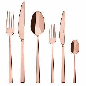 Набір столових приборів Sambonet Rock 36 предметів, нержавіюча сталь / PVD мідь - Фото 1