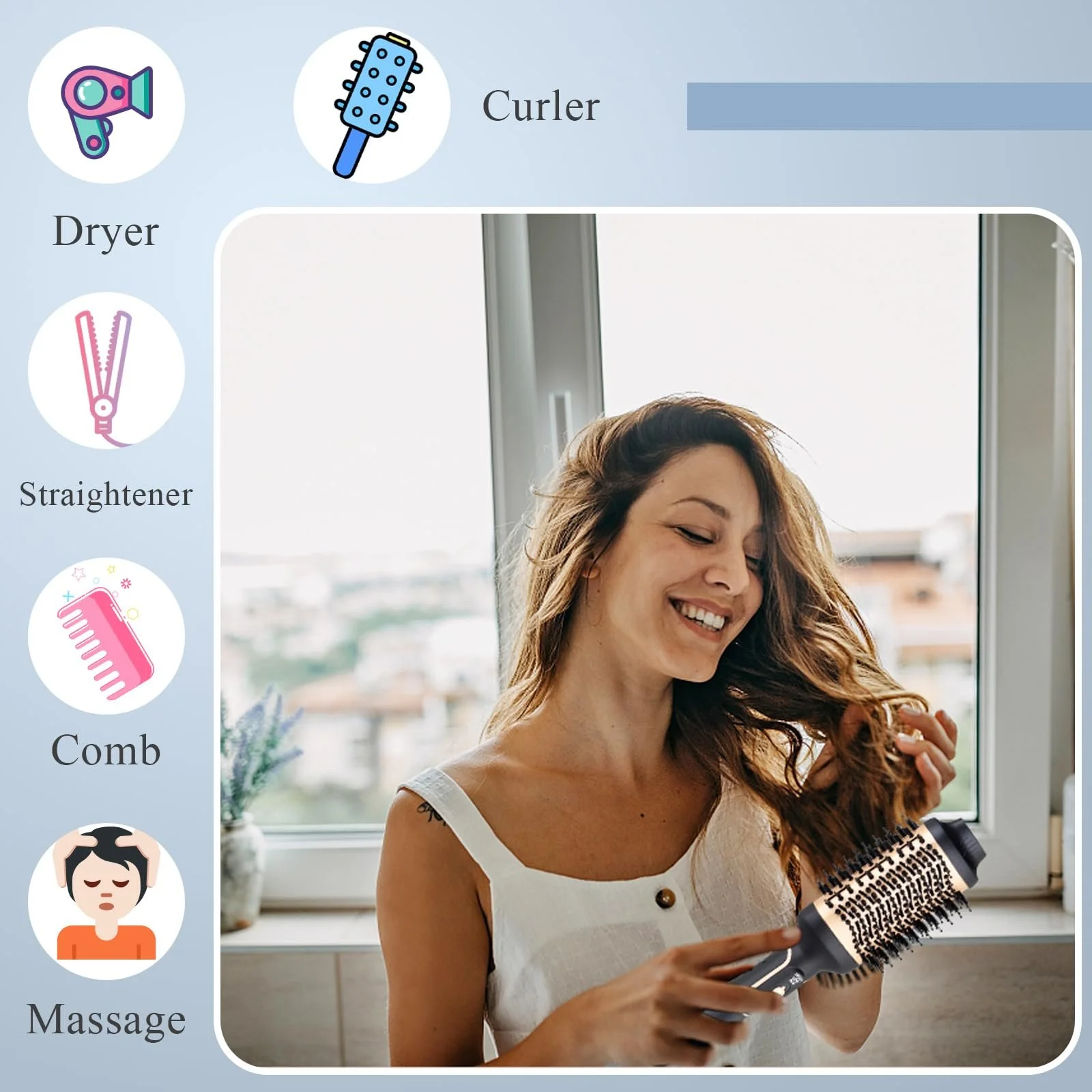 Стайлер Airstyler 3-в-1 обертовий Gold, фото №8 Стайлер Airstyler 3-в-1 обертовий Gold, фото №8