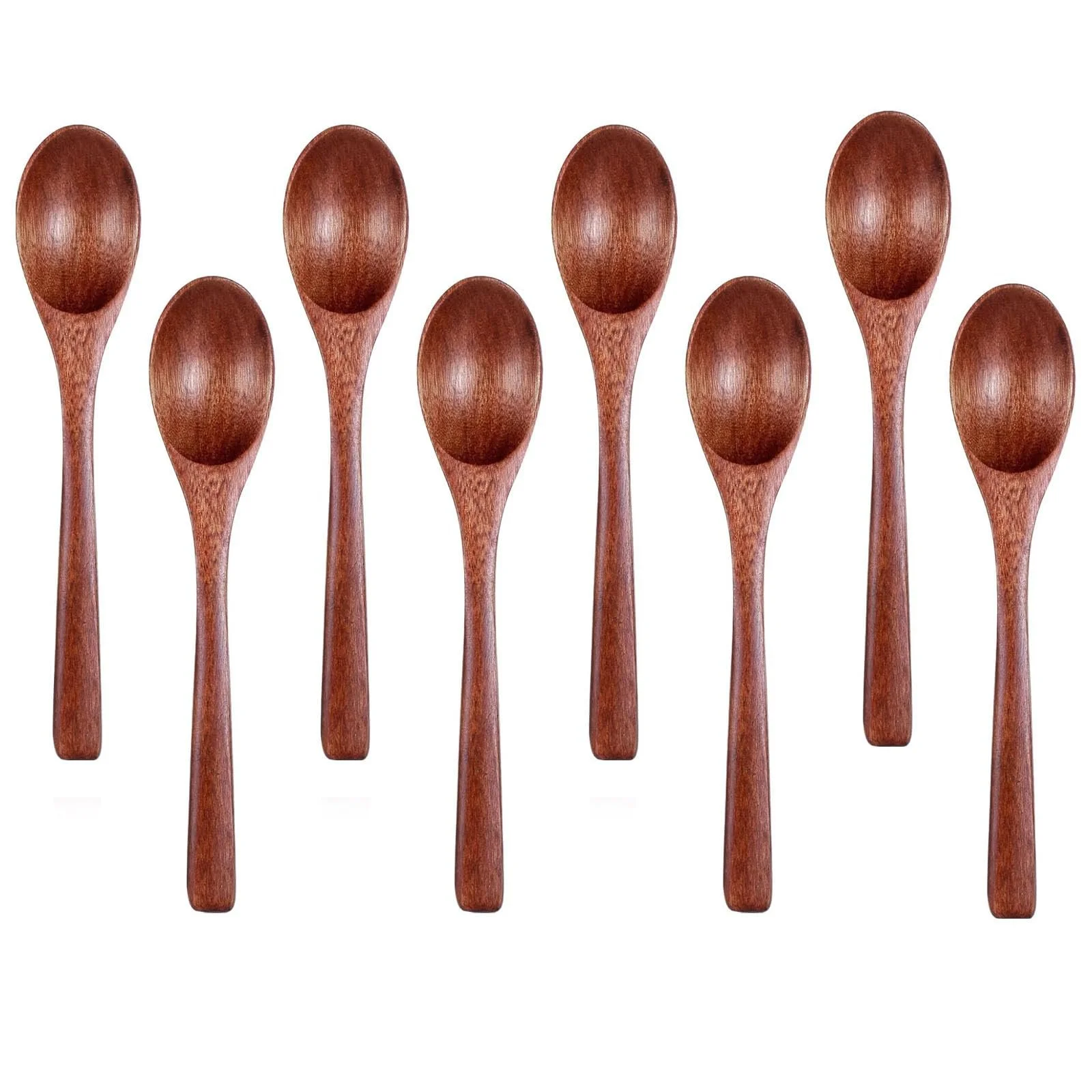 Ложка Дерев'яна Натуральна Паковання з 8 штук 12 x 2.7 см, фото №1 Ложка Дерев'яна Натуральна Паковання з 8 штук 12 x 2.7 см, фото №1