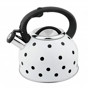 Чайник з нержавіючої сталі з свистком Home Color Point Black - Фото 1