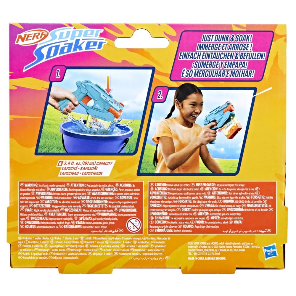 Водяний пістолет Nerf Super Soaker Mini Dunk-Fill, 100 мл, фото №4