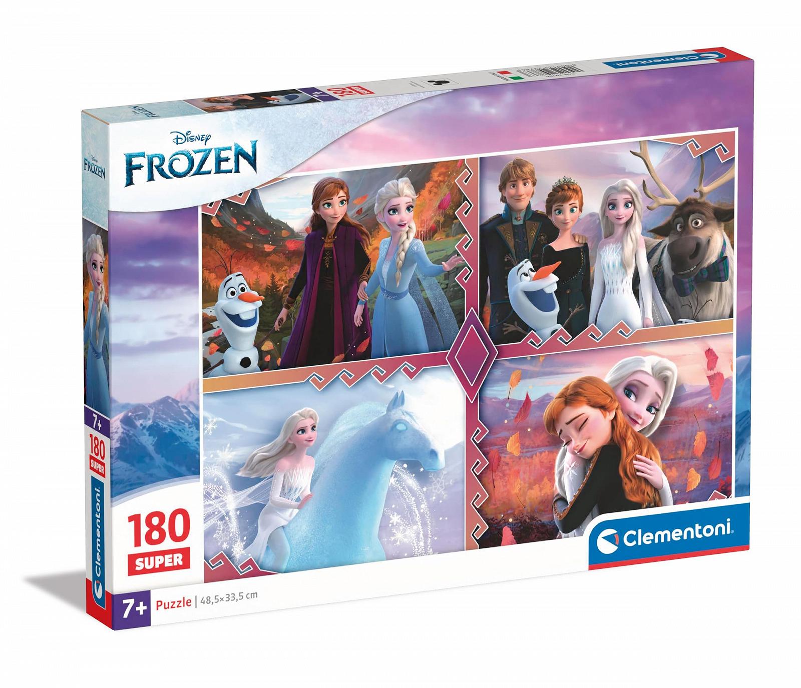 Пазл Clementoni Supercolor Disney Frozen 29786 180 элементов для детей от 7 лет разноцветный, фото №1