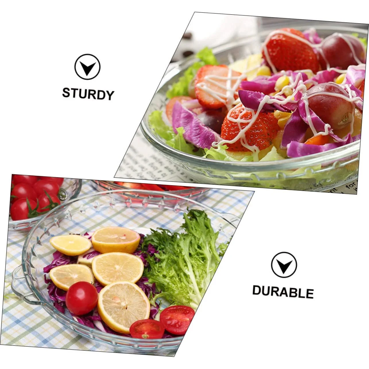 Форма для запекания Стеклянная Круглая Термостойкая Прозрачная, фото №9 Форма для запекания Стеклянная Круглая Термостойкая Прозрачная, фото №9