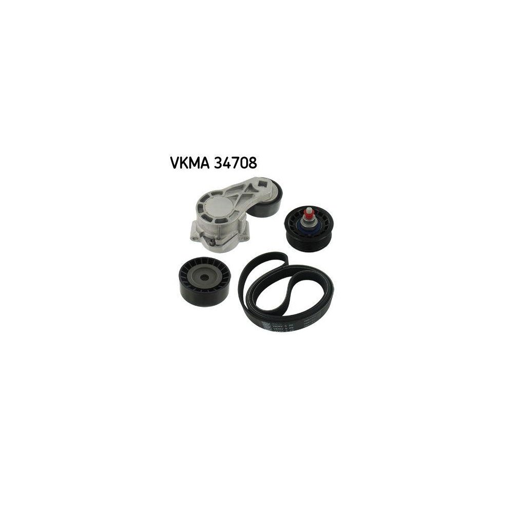 Комплект поликлинового ремня SKF VKMA 34708, фото №1