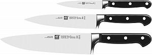Набор Ножей Zwilling Professional S: Нож для Очистки/Украшения, Нож для Мяса, Нож Шеф-Повара, Нож для Хлеба, Длина Лезвия: 20 см, Лезвие с Зазубринами synthetic.ua - Фото 1