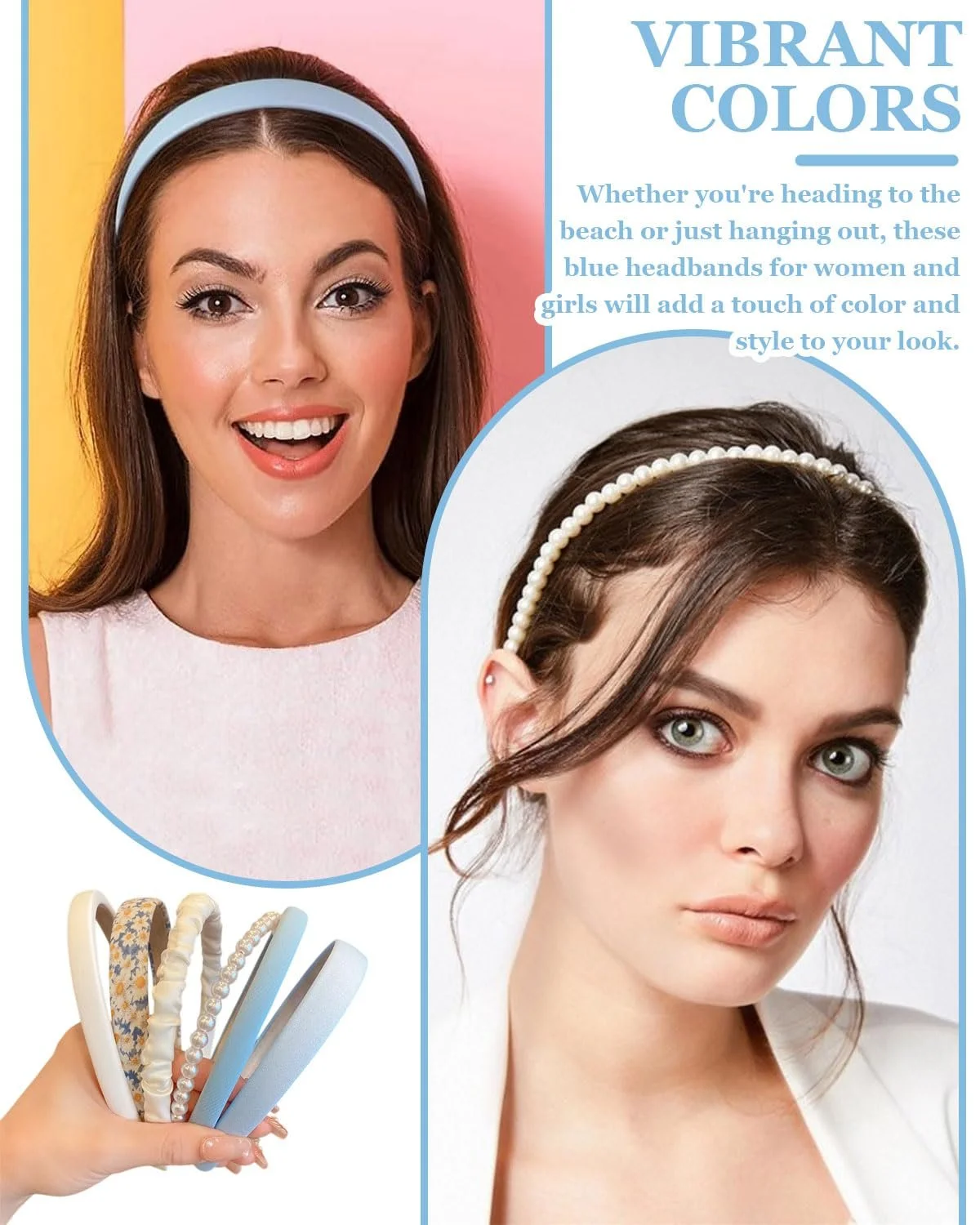 Набор женских обручей 6 штук, фото №6