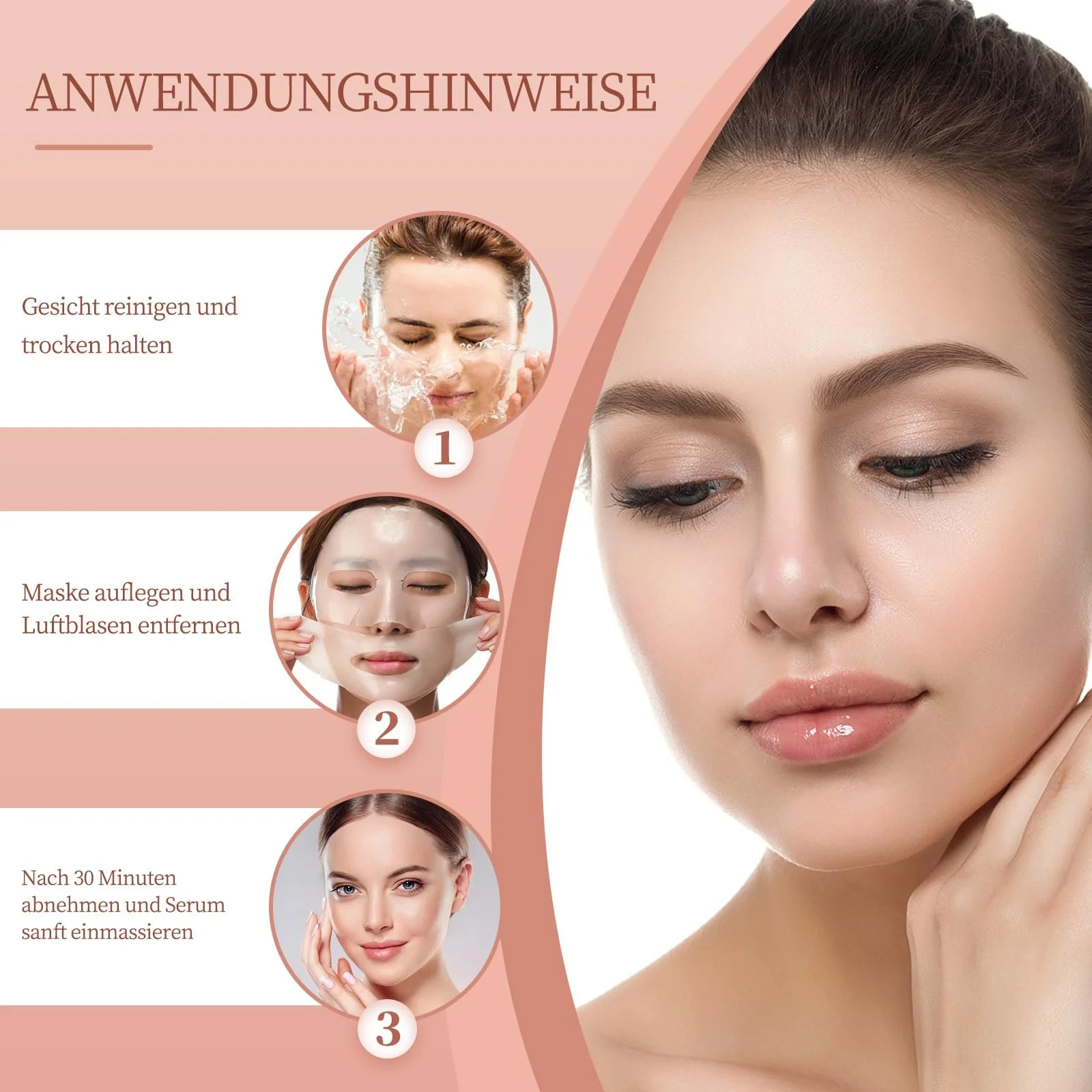 Маска колагенова нічна Organic Collagen, набір 4 шт, фото №6