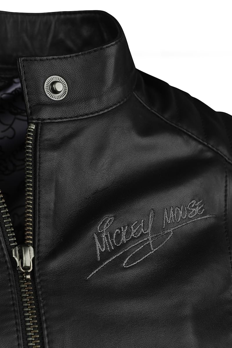 Куртка шкіряна жіноча Mickey Mouse Disney Чорний, фото №7 Куртка шкіряна жіноча Mickey Mouse Disney Чорний, фото №7